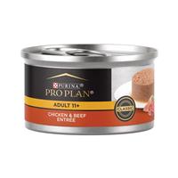 Purina Pro Plan Senior Adult Chicken &amp; Beef Entree Classic Wet Cat Food 3 oz.