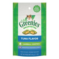 Feline Greenies Smartbites Tuna Flavor Hairball Control I021405b