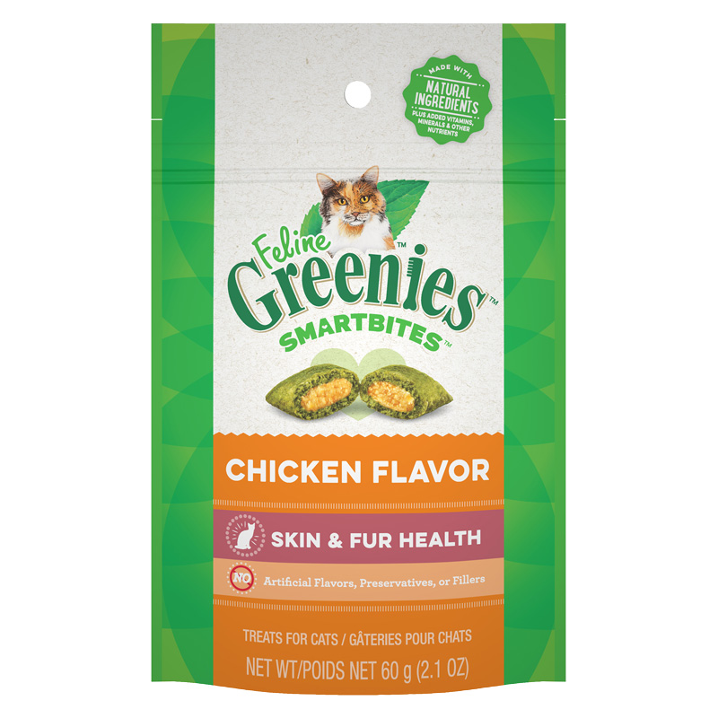 Feline Greenies® SMARTBITES® Skin &amp; Fur Chicken I001320