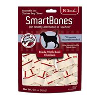 Smart Bones Classic Mini Chicken Bone Chews 16 pk. for Small Dogs 5 -10 lbs I004348