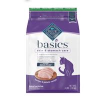 Blue Buffalo BLUE Basics&#174; Grain-Free Indoor Turkey &amp; Potato Cat Food 11 lbs. I006724
