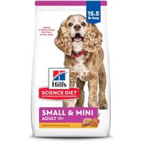 Hill&#39;s Science Diet Small &amp; Mini Adult 11+ Dog Food 15.5 lbs. I007312
