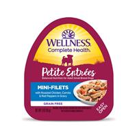 Petite Entrees Mini-Filets Roasted Chicken, Carrots &amp; Red Peppers in Gravy Dog Food 3oz Can I007357
