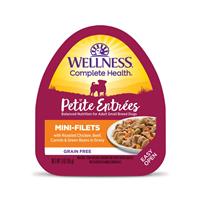 Petite Entrees Mini-Filets Roasted Chicken, Beef, Carrots &amp; Green Beans in Gravy Dog Food 3oz Tub I007360