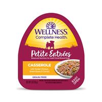 Petite Entrees Casserole Tender Chicken, Green Beans &amp; Carrots Dog Food 3oz Tub I007361