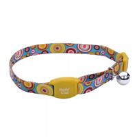 Coastal Safe Cat Golden Kaleidoscope Adjustable Breakaway Collar 3/8&quot; X 8&quot;-12&quot;  I008472