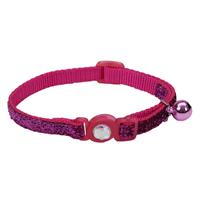Coastal Safe Cat Pink Jeweled Buckle Adjustable Breakaway Cat Collar 3/8&quot; X 8&quot;-12&quot; I008850