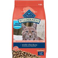 Blue Buffalo Wilderness Indoor Hairball &amp; Weight Control Chicken Recipe Dry Cat Food 11 lbs