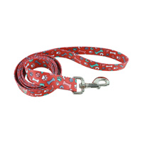 Coastal Styles Red Bones Dog Leash 1&quot; X 6&#39; I012295