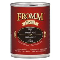 Fromm Gold Beef and Barley Pate Wet Dog Food 12.2oz.