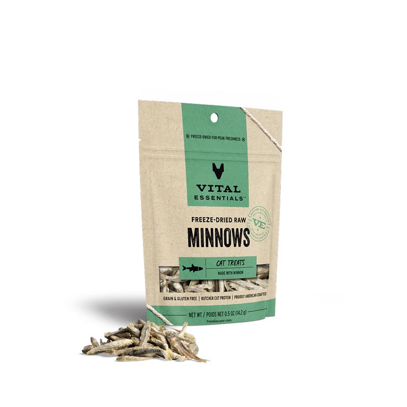 Vital Essentials Freeze Dried Cat Minnows .5 oz. I013622