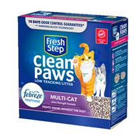 Fresh Step Clean Paws Low Tracking Litter Multi Cat Formula 22.5 lbs. I015864