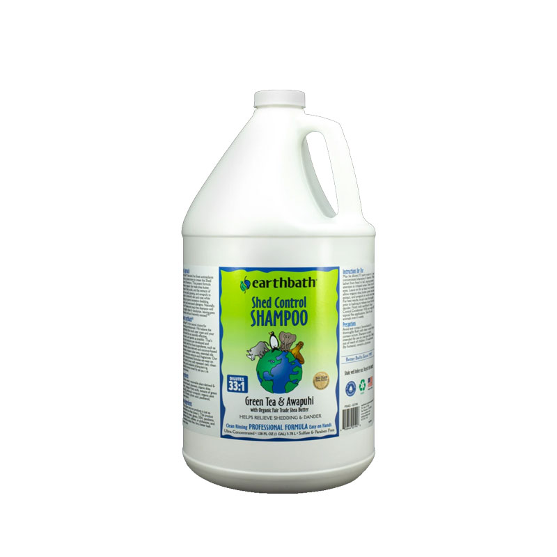 earthbath Shed Control Shampoo Green Tea &amp; Awapuhi 1 gal  I018009