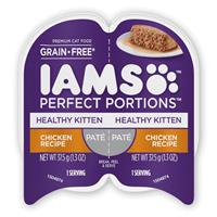 IAMS Perfect Portions Healthy Kitten Chicken Recipe Pate Cat Food 2.6 oz