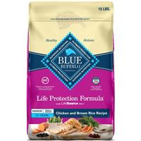 Blue Buffalo Life Protection Formula Small Breed Senior Chicken &amp; Brown Rice Recipe Dry Dog Food 15 lbs