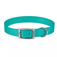 Coastal Single-Ply Dog Collar Teal I018893b