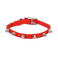 Coastal Li&#39;l Pals Red Spiked Nylon Dog Collar I019011b