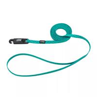 Coastal Li&#39;l Pals Teal &amp; Grey Diamonds Patterned Dog Leash with E-Z Snap 6&#39; I019022