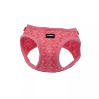 Coastal Li&#39;l Pals Pink Tribal Chevron Canvas Adjustable Dog Harness I019030b