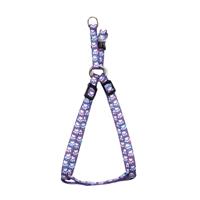 Coastal Li&#39;l Pals Comfort Wrap Adjustable Dog Harness Light Blue with Paw Prints 3/8&quot; X 8&quot;-14&quot; I019315