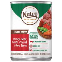 Nutro Hearty Stew Chunky Beef, Tomato, Carrot &amp; Pea Stew Dog Food 12.5 oz  I019509
