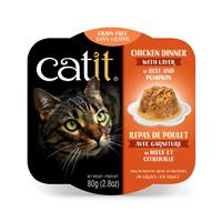Catit Chicken Dinner with Layer of Beef &amp; Pumpkin 2.8 oz. I019764