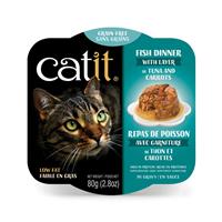 Catit Fish Dinner with Layer of Tuna &amp; Carrots 2.8 oz I019768