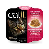 Catit Fish Dinner with Layer of Salmon &amp; Green Beans 2.8 oz I019769