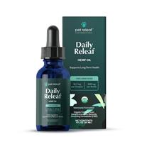 Pet Releaf Daily Releaf 500mg Hemp Oil for Large Dogs 1 fl. oz.