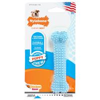 Nylabone Teething Puppy Chew Toy Blue Chicken Flavor X-Small/Petite I020343