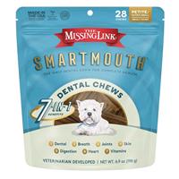 Missing Link Smartmouth Dental Chews for Petite/Extra Small Dogs 28 Count I020393