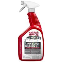 Natures&#39;s Miracle Advanced Platinum Stain &amp; Odor Remover &amp; Virus Disinfectant for Cats 32 oz. I021408