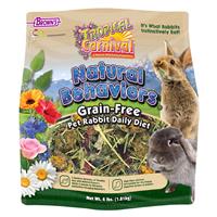 Brown&#39;s Tropical Carnival Natural Behaviors Pet Rabbit Grain-Free Daily Diet 4 lbs. I021506