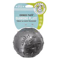 Planet Dog Orbee-Tuff Diamond Plate Ball Dog Toy 4&quot; I021701