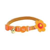 Coastal Safe Cat Break Away Orange Flower Cat Collar  I021745