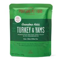 Portland Pet Food Grandma Ada&#39;s Turkey and Yams 9oz Meal Pouch I021974