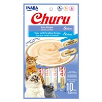 Inaba Churu Tuna &amp; Tuna with Scallop Variety 10pk I022181