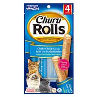 Inaba Churu Rolls Tuna with Scallop Recipe 4 Pack I022290