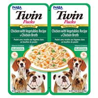 Inaba Twin Pack Chicken with Vegetables Recipe in Chicken Broth for Dogs I022295