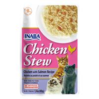 Inaba Chicken Stew Chicken with Salmon Recipe for Cats 1.4 oz. I022300