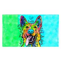 Drymate Pet Bowl Placemat Dean Russo Love &amp; A Dog 16&quot; X 28&quot; I022313