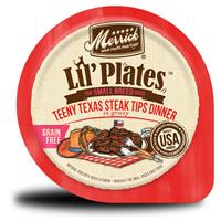 Merrick Grain-Free Lil&#39; Plates Teeny Texas Steak Tips Dinner 3.5 oz. I022383