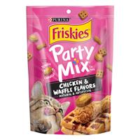 Friskies Party Mix Chicken &amp; Waffle Cat Treats 6 oz. I022424