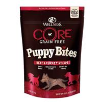 Wellness CORE Grain Free Puppy Bites Beef &amp; Turkey Recipe 3 oz.  I022456