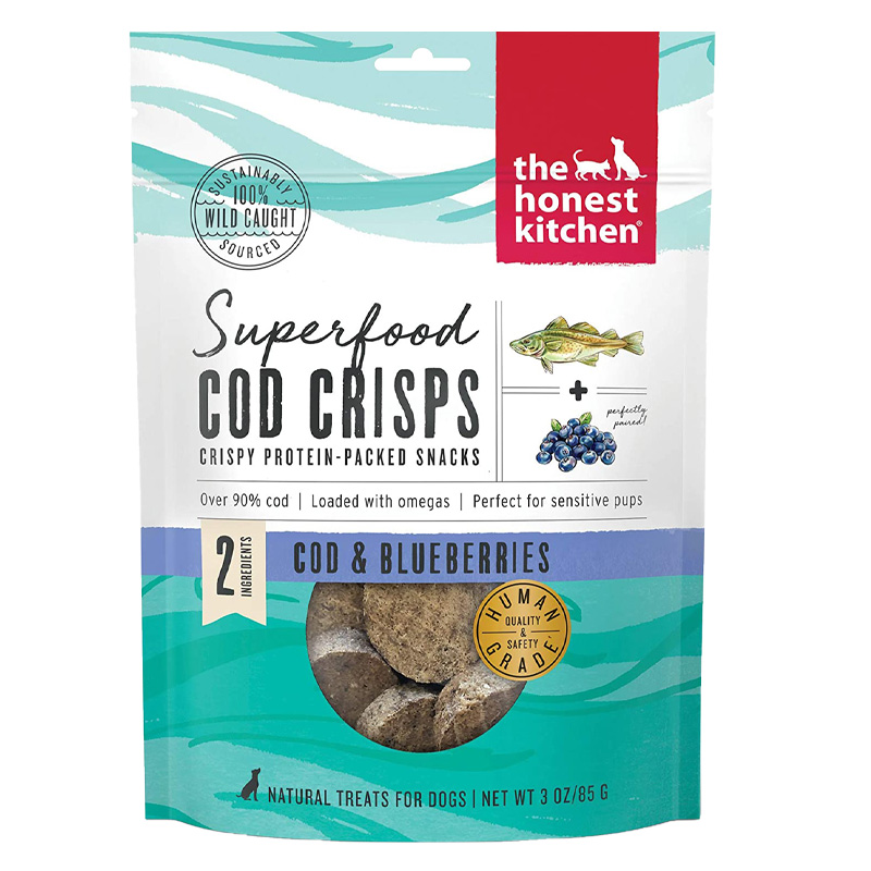 The Honest Kitchen Superfood Cod Crisps Cod &amp; Blueberries 3 oz.  I022488