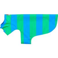 RC Pets Delta Rain Slicker Cyan Stripe I022625b