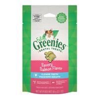 Feline Greenies Dental Treats Savory Salmon Flavor I022743b