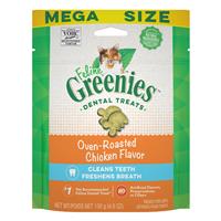 Feline Greenies Dental Treats Oven Roasted Chicken Flavor I022746b