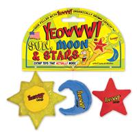 Yeowww! Sun, Moon and Stars Catnip Toy I022821