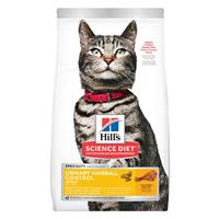 Hills science Diet Adult Urinary Hairball Control Chicken Recipe Cat Food 15.5 lb I022873